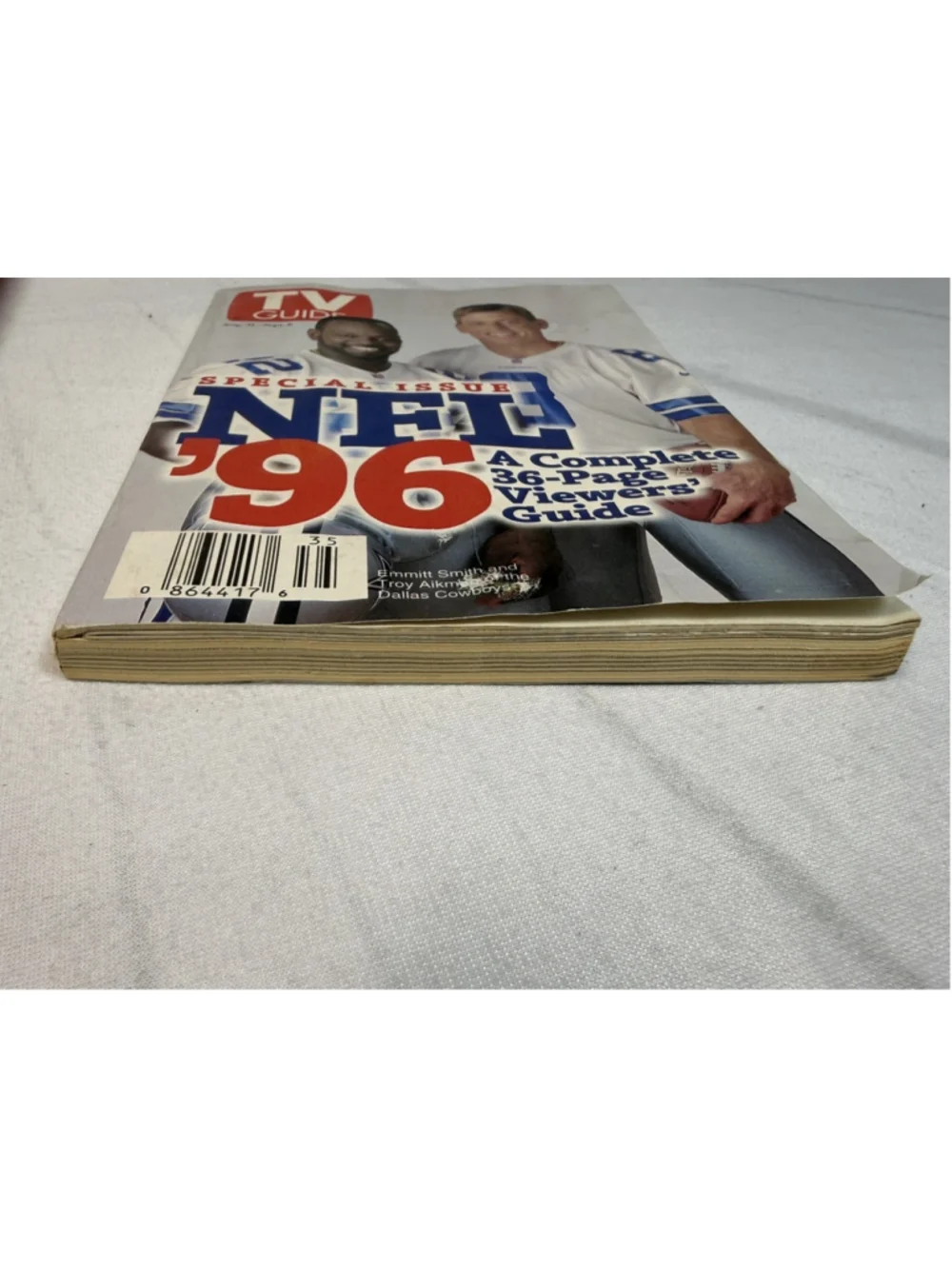 Vintage TV GUIDE SPECIAL ISSUE NFL '96 EMMITT SMITH TROY AIKMAN DALLAS COWBOYS